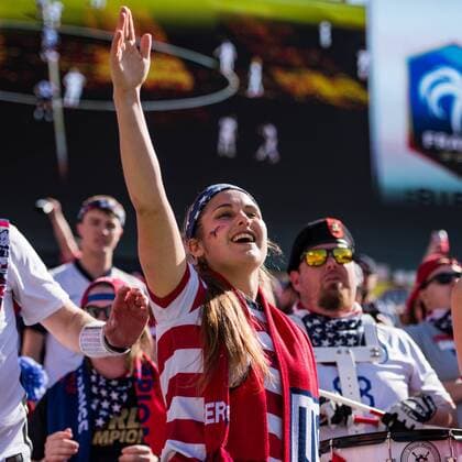US fans during the She Believes Cup Women s International Soccer match between France and the United States at Nissan Stadium on March 6, 2016 in Nashville, TN. Soccer 2016: France vs United States MAR 06 - ZUMAc04_