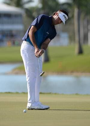 March 06, 2016: Bubba Watson on the 9th green during the final round of the World Golf Championships-Cadillac Championships - Final Round at Trump National Doral in Doral, FL (Photo by JCS Icon Sportswire) GOLF: MAR 06 PGA Golf Herren - World Golf Championships-Cadillac Championship - Final Round Icon160306048 EDITORIAL USE ONLY