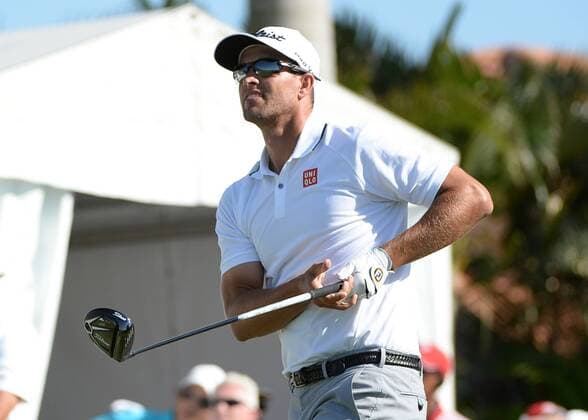 March 06, 2016: Adam Scott from Australia in the 10th Tee during the final round of the World Golf Championships-Cadillac Championships - Final Round at Trump National Doral in Doral, FL (Photo by JCS Icon Sportswire) GOLF: MAR 06 PGA Golf Herren - World Golf Championships-Cadillac Championship - Final Round Icon160306062 EDITORIAL USE ONLY