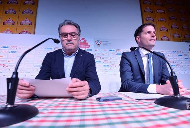 Fußball, Nationalmannschaft - PK Ante Cacic in Zagreb Coach of the Croatian national football team coach Ante Cacic at a press conference PK Pressekonferenz 07.03.2016., Croatia, Zagreb - Coach of the Croatian national football team coach Ante Cacic at a press conference released the list of candidates for the friendly matches against Israel and Hungary. Ante Cacic and and a spokesman for the Croatian Football Federation HNS-a Tomislav Pacak.  MarkoxLukunic PIXSELL