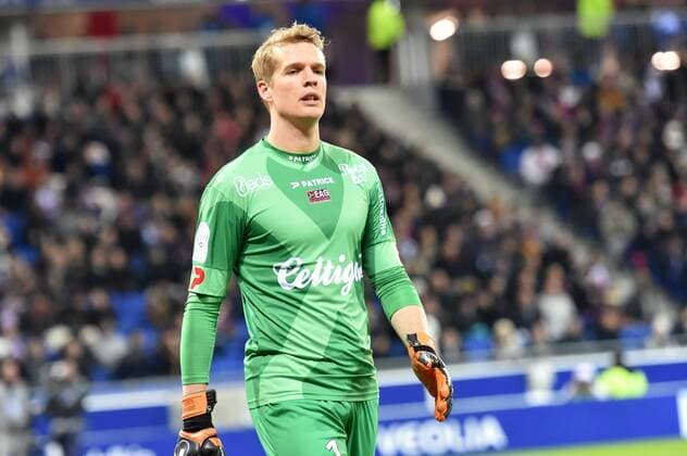 Jonas Lossl (guingamp) - Olympique Lyon vs EA Guingamp - Ligue 1 - 06 03 2016 FredericChambert Panoramic 