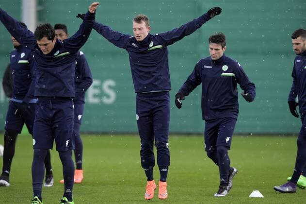 Wolfsburg s Maximilian Arnold pictured during a training of German first league soccer team VfL Wolfsburg, Monday 07 March 2016 in Wolfsburg, Germany. Wolfsburg is preparing for the return leg of the 1 8 finals of the UEFA Champions League competition against Belgian club KAA Gent Tomorrow. Wolfsburg won the first leg 2-3. YORICKxJANSENS  x04806654x
