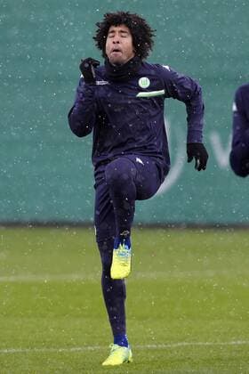 Bilder des Tages - Sport Wolfsburg s Dante pictured during a training of German first league soccer team VfL Wolfsburg, Monday 07 March 2016 in Wolfsburg, Germany. Wolfsburg is preparing for the return leg of the 1 8 finals of the UEFA Champions League competition against Belgian club KAA Gent Tomorrow. Wolfsburg won the first leg 2-3. YORICKxJANSENS  x04806649x