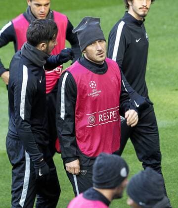 Francesco Totti. AS Rom training session at Santiago Bernabeu. In this picture, Francesco Totti. xANGELxRIVEROx 
