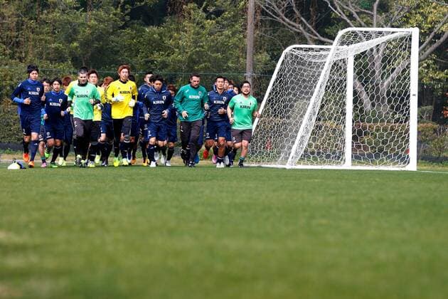 Fußball, Nationalteam, Training Japan Japan team group Mannschaftsbild Totale (JPN), MARCH 8, 2016 - Football Soccer : Japan national team Nationalteam Official Training camp in Frontier soccer field, Chiba, Japan. Noxthirdxpartyxsales  (ipha019512)