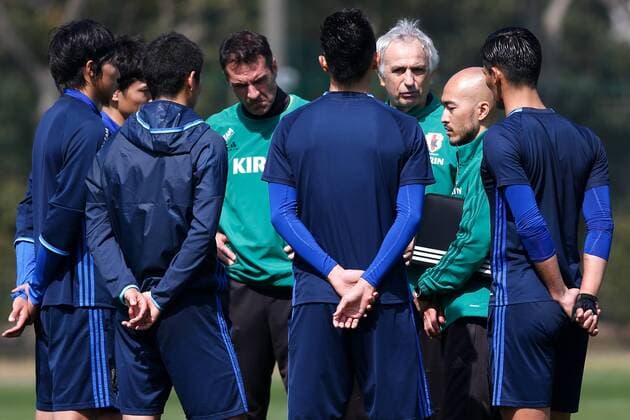 Fußball, Nationalteam, Training Japan Japan team group Mannschaftsbild Totale Vahid Halilhodzic (JPN), MARCH 8, 2016 - Football Soccer : Japan national team Nationalteam Official Training camp in Frontier soccer field, Chiba, Japan. Noxthirdxpartyxsales  (ipha019609)