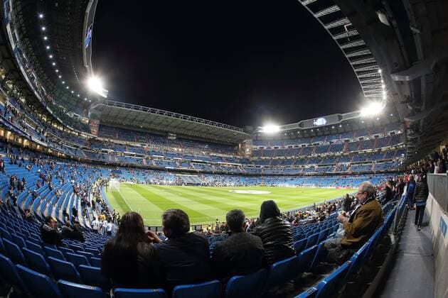 08 03.2016 UEFA Champions League Estadio Santiago Bernabeu Real Madrid CF V AS Roma The Estadio Santiago Bernabeu in Madrid prior to the UEFA Champions League last 16 second leg match in Madrid between Real Madrid and Roma. UEFA Champions League - Real Madrid v Roma UCL_RM_Rma