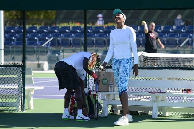 March 9, 2016 - Indian Wells, California, United States - VENUS WILLIAMS practices in preparation for the BNP Paribas Open in Indian Wells California. Tennis 2016 - BNP Paribas Open - Day 3 - ZUMAl132
