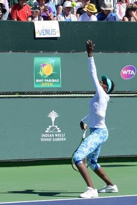 March 9, 2016 - Indian Wells, California, United States - VENUS WILLIAMS practices in preparation for the BNP Paribas Open in Indian Wells California. Tennis 2016 - BNP Paribas Open - Day 3 - ZUMAl132