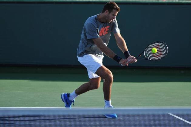 Tennis, ATP-Turnier in Indian Wells, Training Juan Martin Del Potro (Arg) TENNIS : Tournoi d Indian Wells 2016 - 09 03 2016 TennisMagazinex 