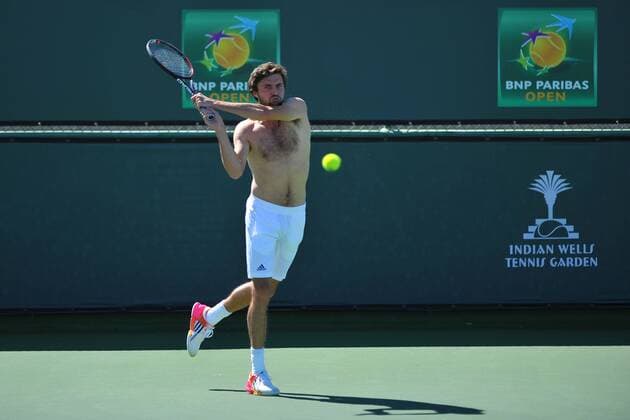 Gilles Simon (Fra) TENNIS : Tournoi d Indian Wells 2016 - 09 03 2016 TennisMagazinex 