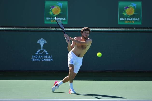 Gilles Simon (Fra) TENNIS : Tournoi d Indian Wells 2016 - 09 03 2016 TennisMagazinex 