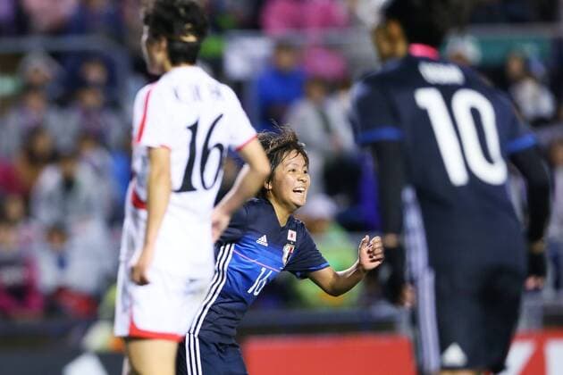 Mana Iwabuchi (JPN), MARCH 9, 2016 - Football Soccer : AFC Women s Olympic Football Tournament Rio 2016 Asian Qualifier Final Round match between Japan 1-0 North Korea (Nordkorea) at Kincho Stadium, Osaka, Japan. Noxthirdxpartyxsales  (umqa034597)