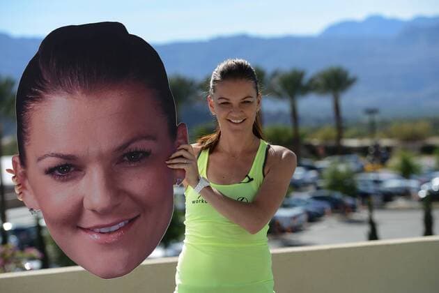 Tennis, WTA Turnier in Indian Wells, Agnieszka Radwanska Pressetermin March 9, 2016 - Indian Wells, California, United States - AGA RADWANSKA at the WTA Tennis Damen media day event at the BNP Paribas Open in Indian Wells California. Tennis 2016 - BNP Paribas Open - Day 3 - ZUMAl132