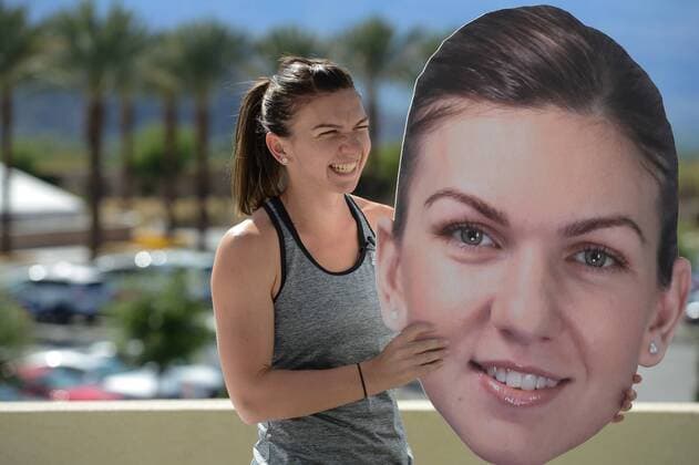 March 9, 2016 - Indian Wells, California, United States - SIMONA HALEP at the WTA Tennis Damen media day event at the BNP Paribas Open in Indian Wells California. Tennis 2016 - BNP Paribas Open - Day 3 - ZUMAl132