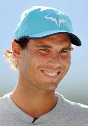 09 Mar. 2016: Tennis player Rafael Nadal (ESP) talks with media members during the all-access hour and ATP Tennis Herren Tour Media Day at the BNP Paribas Open played at the Indian Wells Tennis Garden in Indian Wells, CA. (Photo By John Cordes Icon Sportswire) TENNIS: MAR 09 BNP Paribas Open Icon506160309007 EDITORIAL USE ONLY