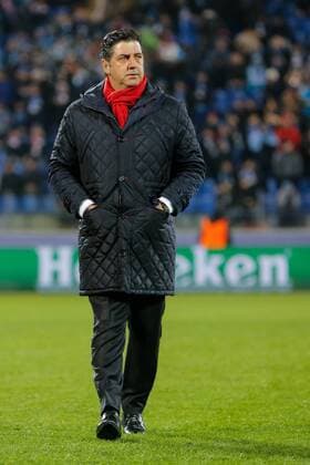 March 9, 2016 - St. Petersburg, STP, Russia - Benfica head coach Rui Vitoria looks on during the UEFA Champions League Round of 16 second leg match between FC Zenit St. Petersburg and SL Benfica at Petrovsky stadium on 9th March 2016. FC Zenit St. Petersburg v SL Benfica - UEFA Champions League  - ZUMAn230