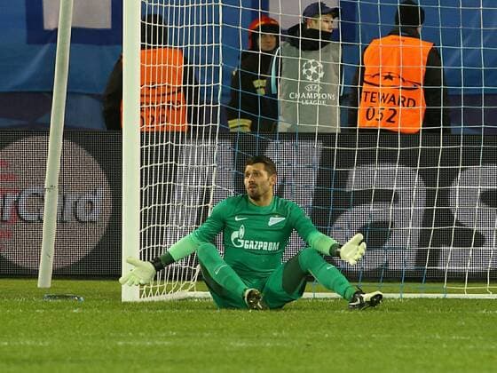 March 9, 2016 - Na - St. Petersburg, 09.03.2016 - Zenit St. Petersburg received tonight Benfica this Petrovsky stadium in match counting for the 2nd leg of the eighth of the Champions League 2015 16. Zenit player Yuri Lodygin (1). AlexanderxKulebyakin 