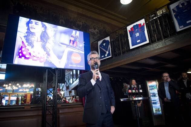 Darren Tulett Präsentation des Coca Cola Sponsoring bei der EURO 2016 - 10 03 2016 JBAutissierx 