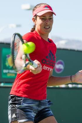 Tennis, WTA-Turnier in Indian Wells Indian Wells tournament INDIAN WELLS, California, United States - 03 10 2016: Ana Ivanovic training before his doubles match. (Photo: Celso Bayo FotoArena)  CelsoxBayo