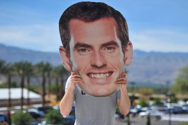 Andy Murray (GB) - Tennis, Indian Wells 2016, USA - 10 03 2016 TennisMagazine Panoramic 