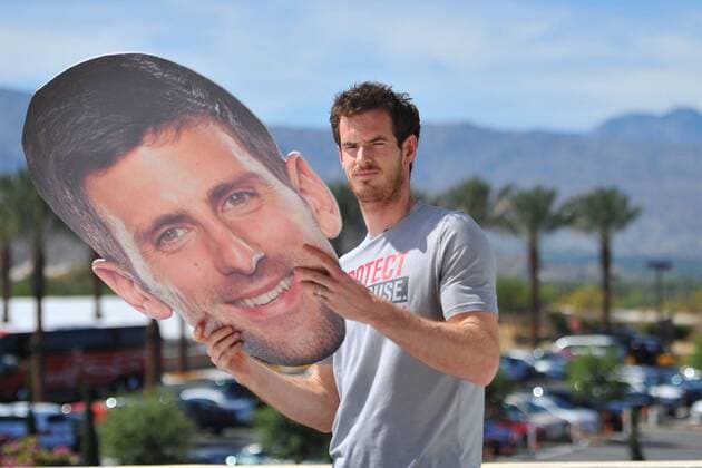Andy Murray (GB) - Tennis, Indian Wells 2016, USA - 10 03 2016 TennisMagazine Panoramic 