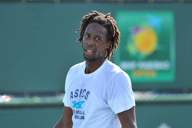 Gael Monfils (fra) TENNIS : Tournament of Indian Wells 2016 - 10 03 2016 TennisMagazine Panoramic 
