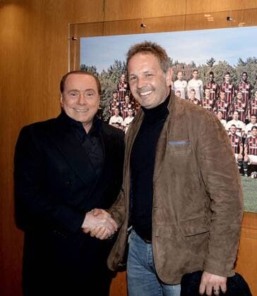 Fußball, ITA Politik, Silvio Berlusconi und Sinisa Mihajlovic