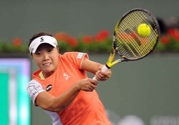 11 March 2016: Kurumi Nara (JPN) in action during a match against Venus Williams (USA) who is playing in her first match in Indian Wells since 2001 during the BNP Paribas Open played at the Indian Wells Tennis Garden in Indian Wells, CA. (Photo By John Cordes Icon Sportswire) TENNIS: MAR 11 BNP Paribas Open Icon506160311047 EDITORIAL USE ONLY