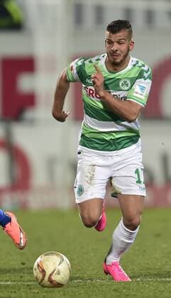 Fussball - Saison 2015 2016 - 2. Fussball - Bundesliga - 26. Spieltag: SpVgg Greuther Fürth Fuerth - Eintracht Braunschweig - - Zlatko Tripic (17, SpVgg Greuther Fürth ) Freisteller Einzelbild