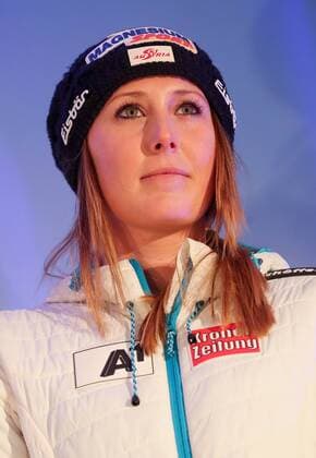 ALPINE SKIING - FIS WC Lenzerheide LENZERHEIDE,GERMANY,12.MAR.16 - ALPINE SKIING - FIS World Cup, Super G, ladies, award ceremony. Image shows Cornelia Huetter (AUT). Picture shot with a Canon EOS-1D X Mark II sample. GEPAxpictures xChristianxWalgram