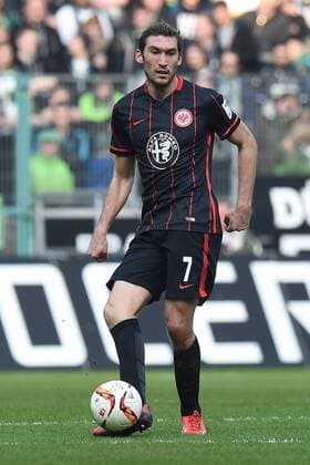 Fußball 1. Bundesliga 26. Spieltag Borussia Mönchengladbach - Eintracht Frankfurt am 12.03.2016 im Borussia-Park in Mönchengladbach Stefan Reinartz ( Frankfurt ) xRx