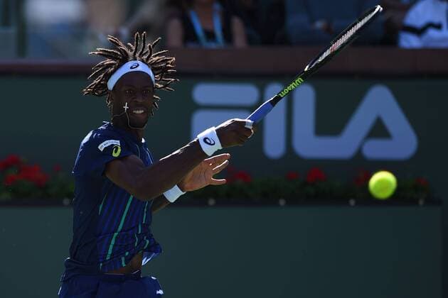 Gael Monfils (fra) TENNIS : Tournoi d Indian Wells 2016 - 12 03 2016 TennisMagazinex 