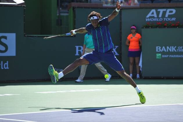Gael Monfils (fra) TENNIS : Tournoi d Indian Wells 2016 - 12 03 2016 TennisMagazinex 