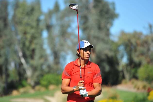 Tennis, Rafael Nadal spielt Golf in Indian Wells Rafael Nadal playing golf at Indian Wells TENNIS : Tournoi d Indian Wells 2016 - 12 03 2016 TennisMagazinex 