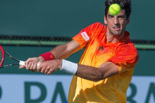 Indian Wells tournament INDIAN WELLS, California, United States - 03 12 2016: Thomaz Bellucci lost in the debut for Borna Coric in 2 sets 2-6 2-6. (Photo: Celso Bayo FotoArena)  CelsoxBayo