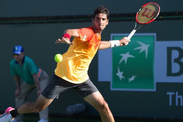 Indian Wells tournament INDIAN WELLS, California, United States - 03 12 2016: Thomaz Bellucci lost in the debut for Borna Coric in 2 sets 2-6 2-6. (Photo: Celso Bayo FotoArena)  CelsoxBayo