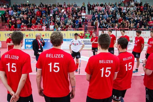 Volleyball, Willy Belizer beendet nach 15 Jahren beim TV Rottenburg seine Karriere Tuebingen Willy Belizer ( 15, TV Rottenburg) verlaesst den TVR; 1. Volleyball Bundesliga Maenner, Paul-Horn-Arena, Tuebingen Deutschland, 20160312; Partie: TV Rottenburg gegen VfB Friedrichshafen; Copyright: Wuechner Eibner-Pressefoto EP_NWR