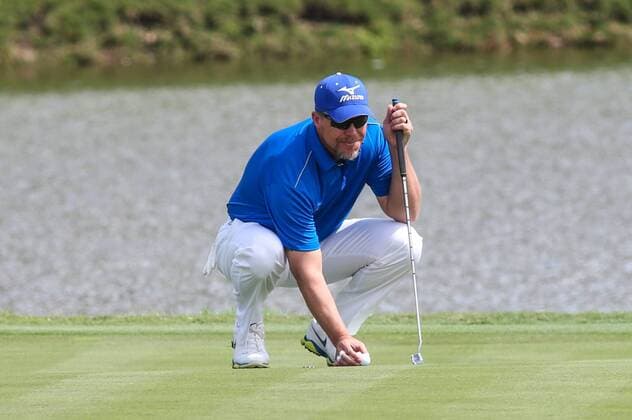 Golf, Prominententuriner der Tim Tebow Foundation March 12, 2016: Former Major League Baseball player Chipper Jones (right) during the Tim Tebow Foundation Celebrity Golf Classic at the TPC Sawgrass Stadium Course in Ponte Vedra Beach,Fl. (photo by David Rosenblum Icon Sportswire) GOLF: MAR 12 Tim Tebow Foundation Celebrity Golf Classic Icon1603122586 EDITORIAL USE ONLY