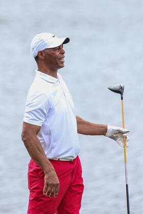 Golf, Prominententuriner der Tim Tebow Foundation March 12, 2016: Former NFL American Football Herren USA and NCAA College League USA star Marcus Allen during the Tim Tebow Foundation Celebrity Golf Classic at the TPC Sawgrass Stadium Course in Ponte Vedra Beach,Fl. (photo by David Rosenblum Icon Sportswire) GOLF: MAR 12 Tim Tebow Foundation Celebrity Golf Classic Icon1603122592 EDITORIAL USE ONLY