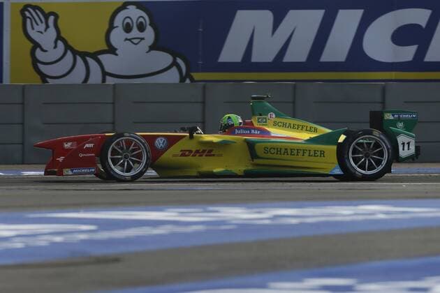 Brazilian Formula E driver Lucas di Grassi, ABT Schaeffler Audi steers his electric car during the 5th stage of the Formula E Championship held at the Hermanos Rodriguez circuit in Mexico City, Mexico, on 12 March 2016. EFE Jose Mendez FORMULA E !ACHTUNG: NUR REDAKTIONELLE NUTZUNG!  20160313-635934580676959454