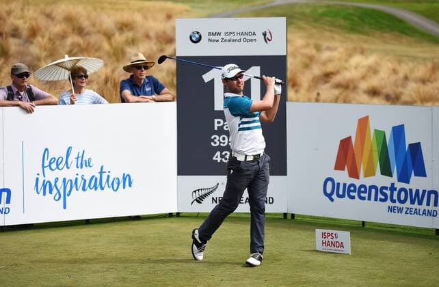 13.03.2016. Arrowtown, New Zealand. Australia s Matthew Griffin during round 4 at The Hills during 2016 BMW ISPS Handa New Zealand Open. Sunday 13 March 2016. xAndrewxCornagax  ActionPlus11717539