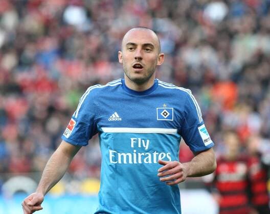 Bundesliga, Saison 2015 2016, 26. Spieltag, 13.03.2016, Bayer Leverkusen - Hamburger SV -- Josip Drmic ( Hamburger SV ) mit kurzen Haarschnitt