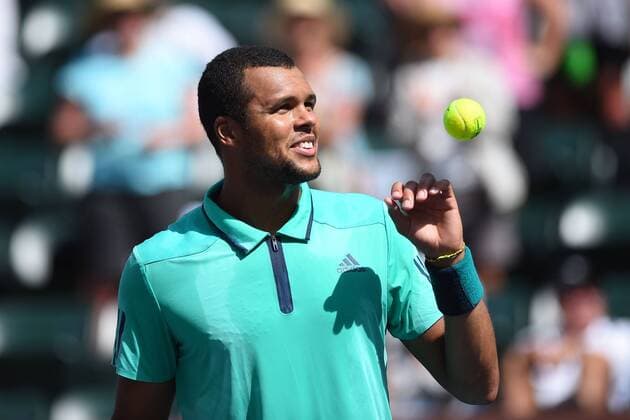 Jo Wilfried Tsonga (Fra) TENNIS : Indian Wells 2016 - 13 03 2016 TennisMagazine Panoramic 