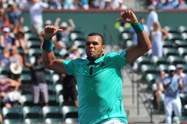 Jo Wilfried Tsonga (Fra) TENNIS : Indian Wells 2016 - 13 03 2016 TennisMagazine Panoramic 