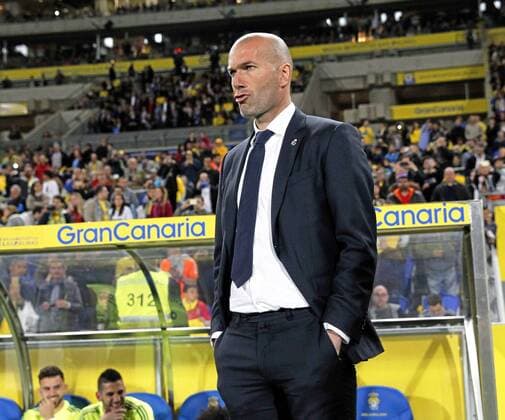 League BBVA match played between UD Las Palmas and Real Madrid. In this picture, Zinedine Zidane. xFOTOxCHEMAxREYx 