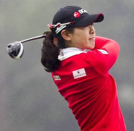 South Korea s Lee Jung-min tees off during the World Ladies Championship at Mission Hills Golf Club in Shenzhen city, south China s Guangdong province, 13 March 2016. Lee Jung-min won the World Ladies Championship on Sunday (13 March 2016), beating fellow South Korean players Lee Seung-hyun, Kim Bo-kyung and Ji Han-sol in rainy conditions at Mission Hills. Lee Jung-min closed with a 6-under 66 for a 9-under 279 total on the Olazabal Course in the event sanctioned by the European, Korean and Chinese tours. Lee Jung-Min also won the team competition with Ko Jin-Young at 12 under. South Korea s Lee Jung-min wins World Ladies Championship  pbu414939_13