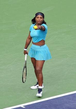 March 13, 2016: Serena Williams (USA) serving during a match against Yulia Putintseva (KAZ) during the BNP Paribas Open played at the Indian Wells Tennis Garden in Indian Wells, CA. (Photo By John Cordes Icon Sportswire) TENNIS: MAR 13 BNP Paribas Open Icon506160313149 EDITORIAL USE ONLY