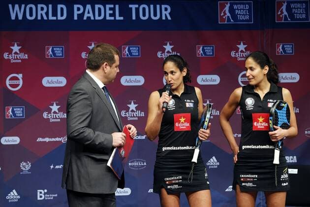 Padel-Tennis, World Padel Tour Präsentation in Madrid Spanish twin sisters Mapi and Majo Sanchez Alayeto,on top of the world ranking, during the presentation of the circuit World Padel Tour 2016, 14 March 2016, in Madrid, Spain. The World Padel Tour 2016 will kick off in Gijon (Spain) next 28 March and will tour through the main Spanish cities and those of Monaco, Argentina, Portugal and Italy. presentation of the 2016 World Padel Tour which will tour through the main Spanish cities and those of Monaco, Argentina, Portugal and Italy !ACHTUNG: NUR REDAKTIONELLE NUTZUNG! GRA142 20160314-635935678661502592