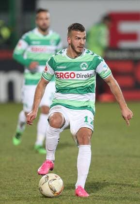 Zlatko Tripic, Fürth, im Rückrundenspiel der Saison 2015 2016 zwischen SpVgg Greuther Fürth und der Eintracht Braunschweig in Fürth (3:0); 11 03 2016 -